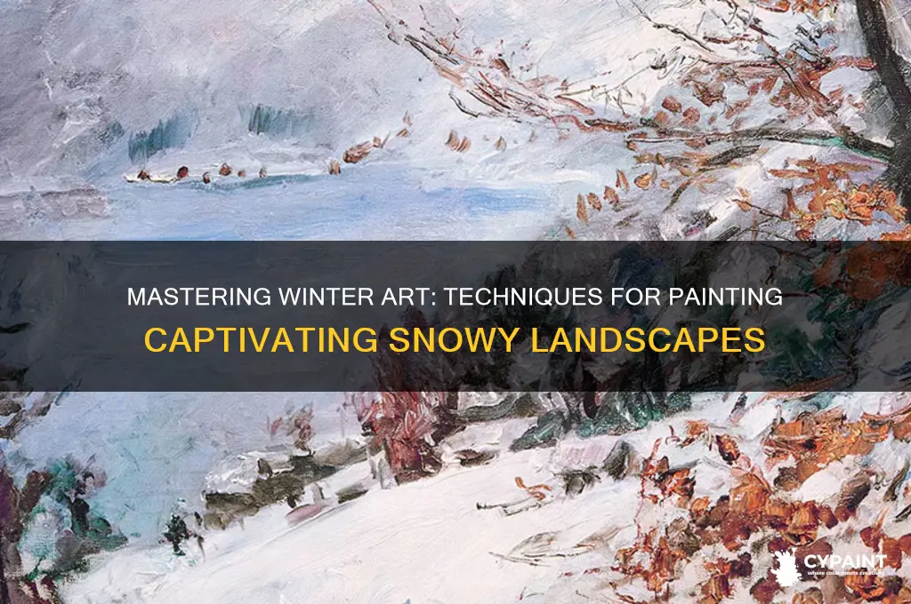 how to paint an interesting winter scene