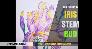 Mastering the Art of Painting a Delicate Iris Stem Bud