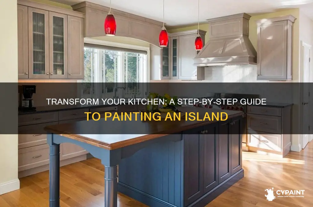 how to paint an island in the kitchen