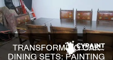 how to paint an oak dining table and chairs