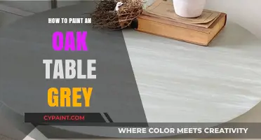Transform Your Oak Table: A Step-by-Step Guide to Painting It Grey