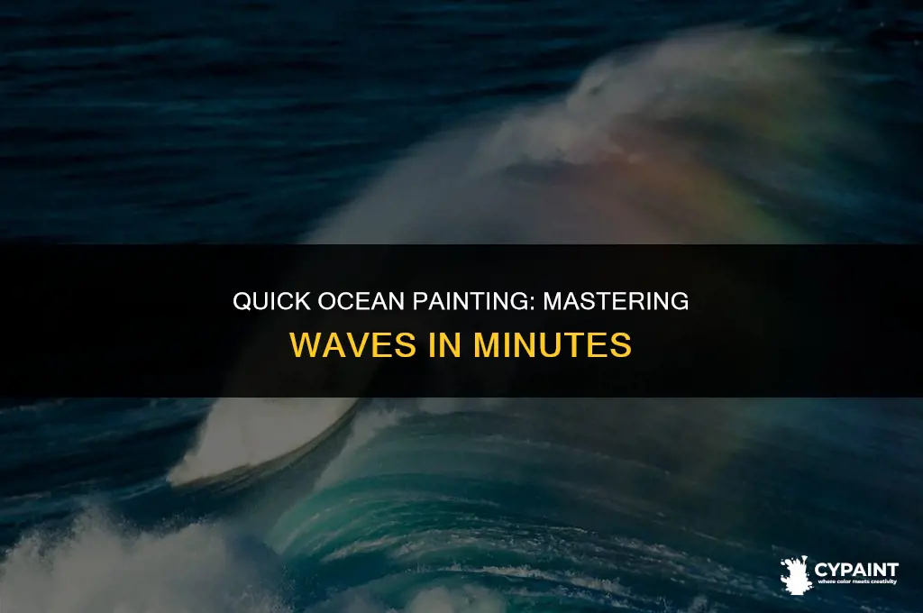 how to paint an ocean in less than a minute