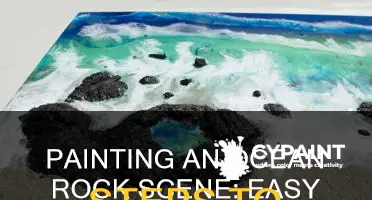 how to paint an ocean scene on a rock