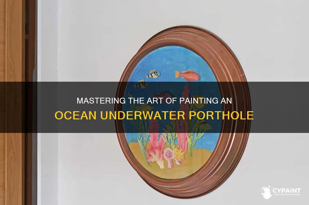 how to paint an ocean underwater porthole