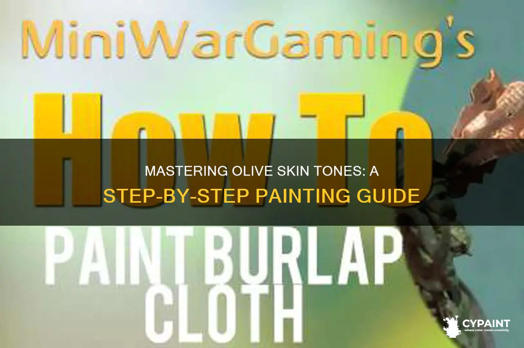 how to paint an olive skin tone