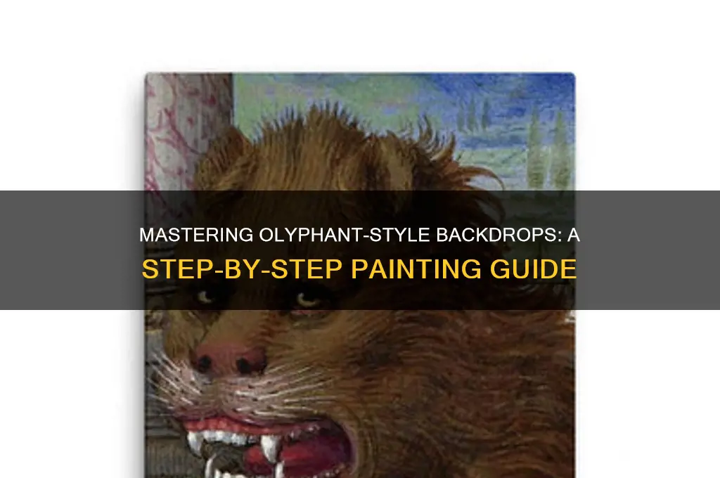 how to paint an olyphant style backdrop