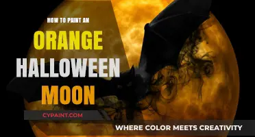 Spooky Glow: Painting the Perfect Orange Halloween Moon Step-by-Step