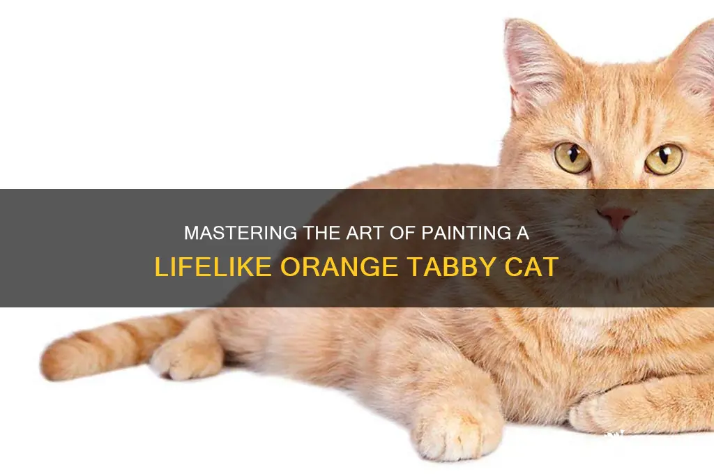 how to paint an orange tabby cat