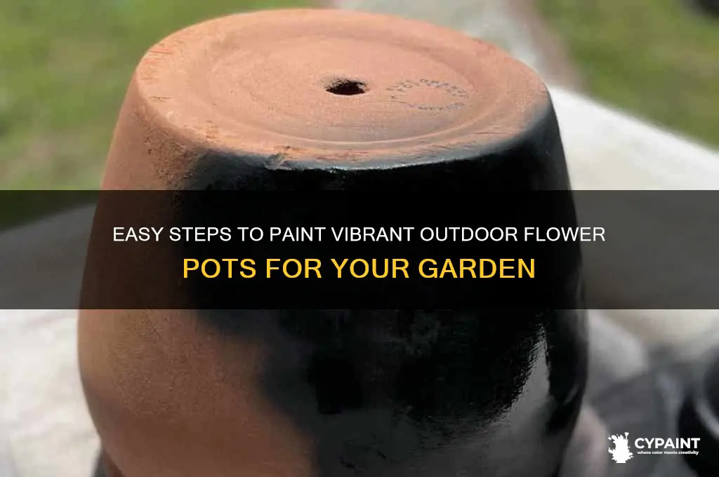 how to paint an outdoor flower pot