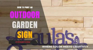 Create a Stunning Outdoor Garden Sign: Easy Painting Tips & Tricks