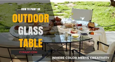 Revamp Your Patio: Easy Steps to Paint an Outdoor Glass Table