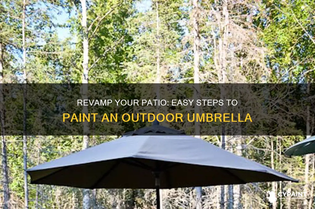 how to paint an outdoor patio umbrella