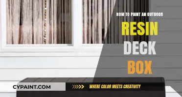 Revamp Your Outdoor Space: Painting Resin Deck Boxes Made Easy