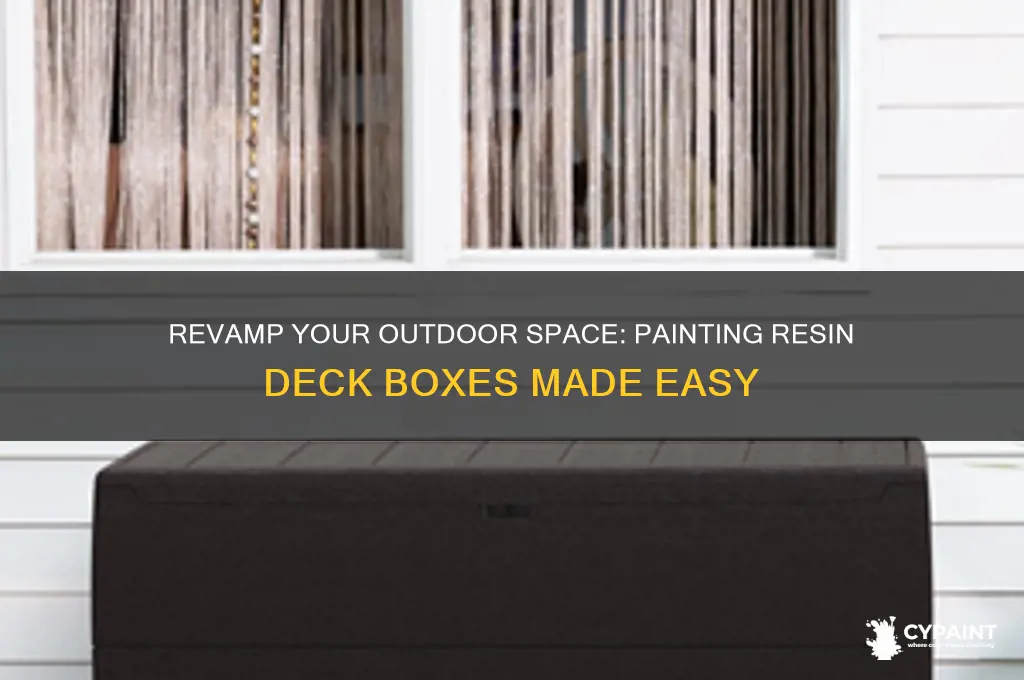 how to paint an outdoor resin deck box