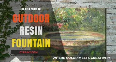 Painting Your Resin Fountain: A Step-by-Step Outdoor DIY Guide