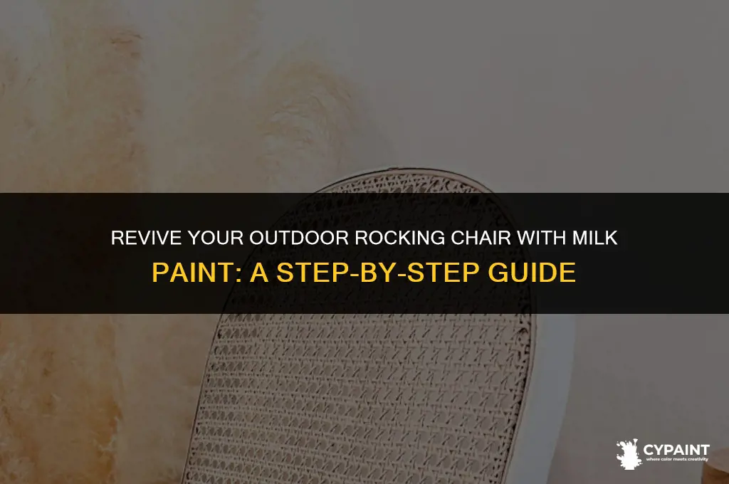 how to paint an outdoor rocking chair with milk paint