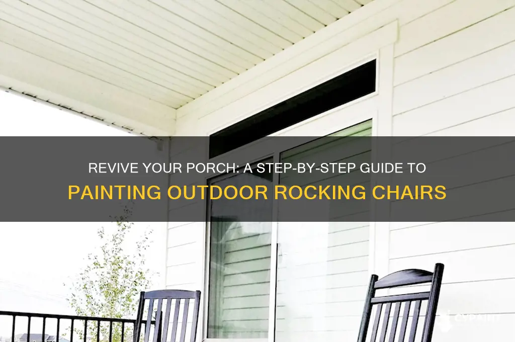 how to paint an outdoor rocking chair