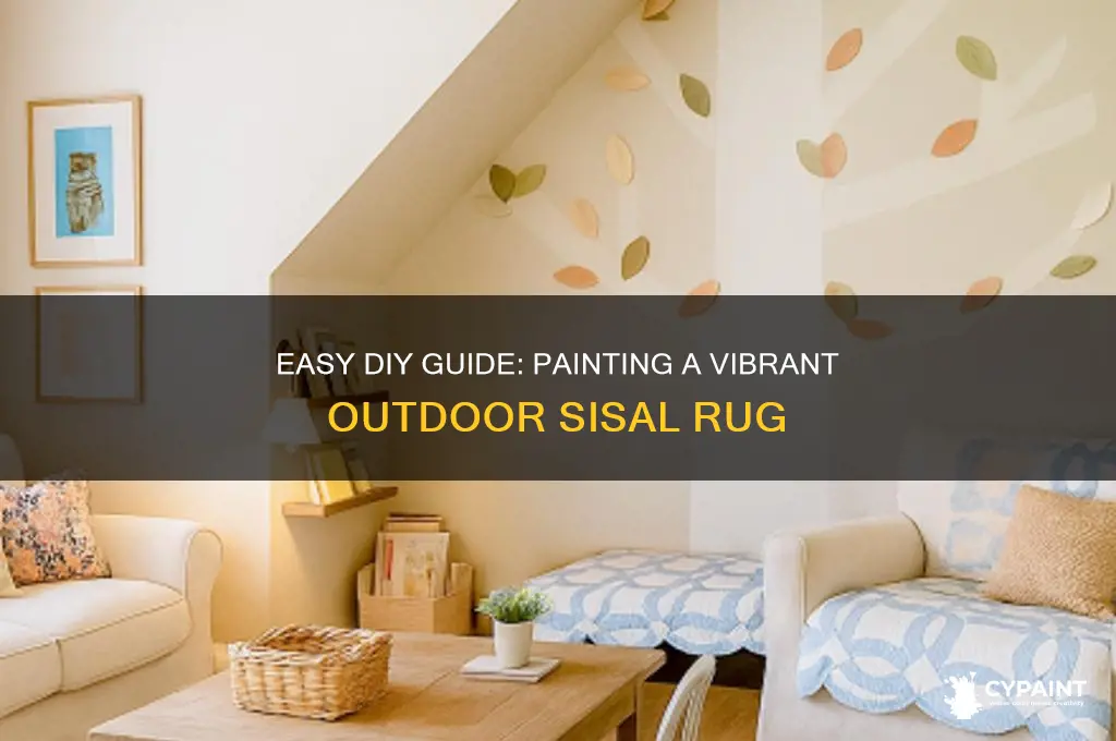 how to paint an outdoor sisal rug