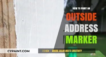 DIY Curb Appeal: Painting Your Own Stylish Outside Address Marker