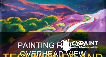 how to paint an overhead view of a river