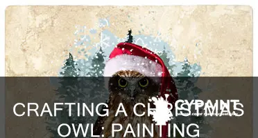 how to paint an owl on a christmast tree