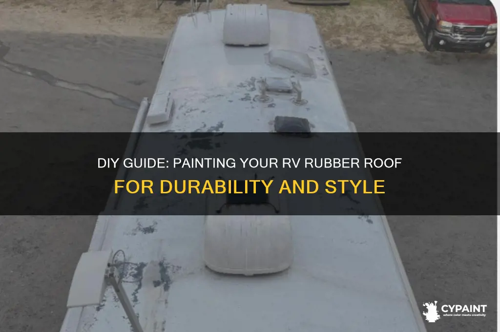 how to paint an rv rubber roof