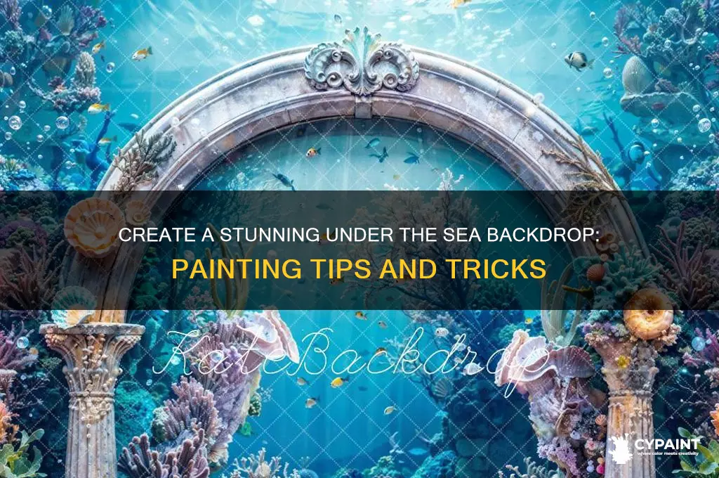 how to paint an under the sea backdrop