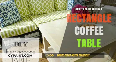 DIY Guide: Painting a Stylish X on Your Rectangle Coffee Table