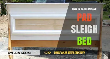 DIY Sleigh Bed Makeover: Painting and Adding Pads for Cozy Elegance