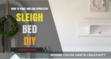 Transforming a Sleigh Bed: Paint & Upholstery DIY