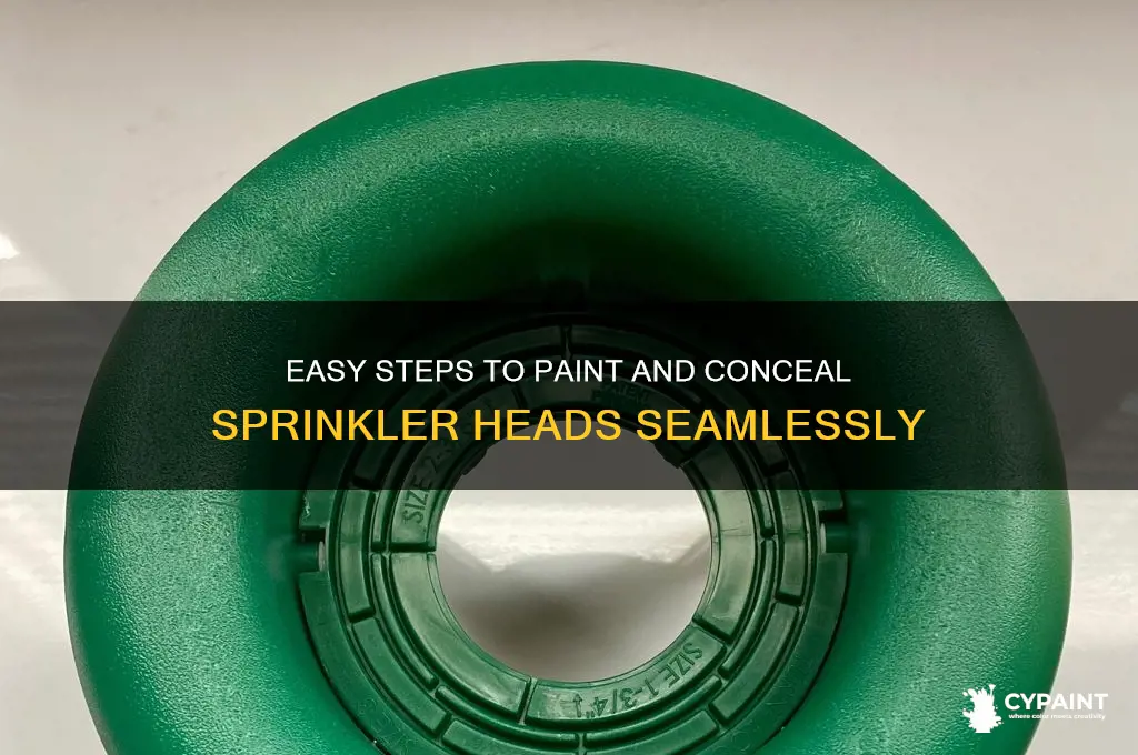 how to paint and cover sprinkler heads
