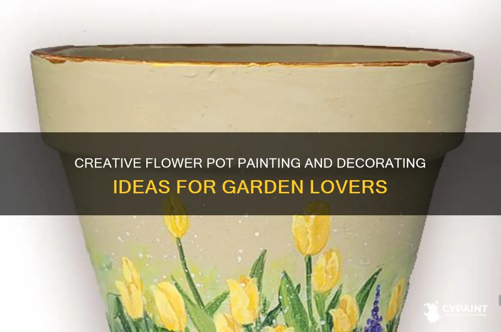 how to paint and decorate flower pots