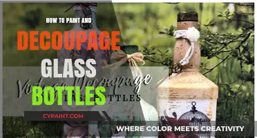 Transform Glass Bottles: Easy Painting & Decoupage DIY Guide
