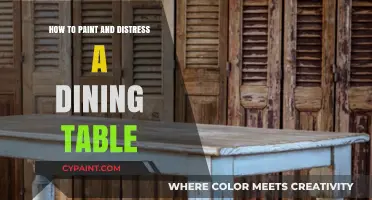 Transform Your Dining Table: Painting and Distressing Techniques for a Vintage Look