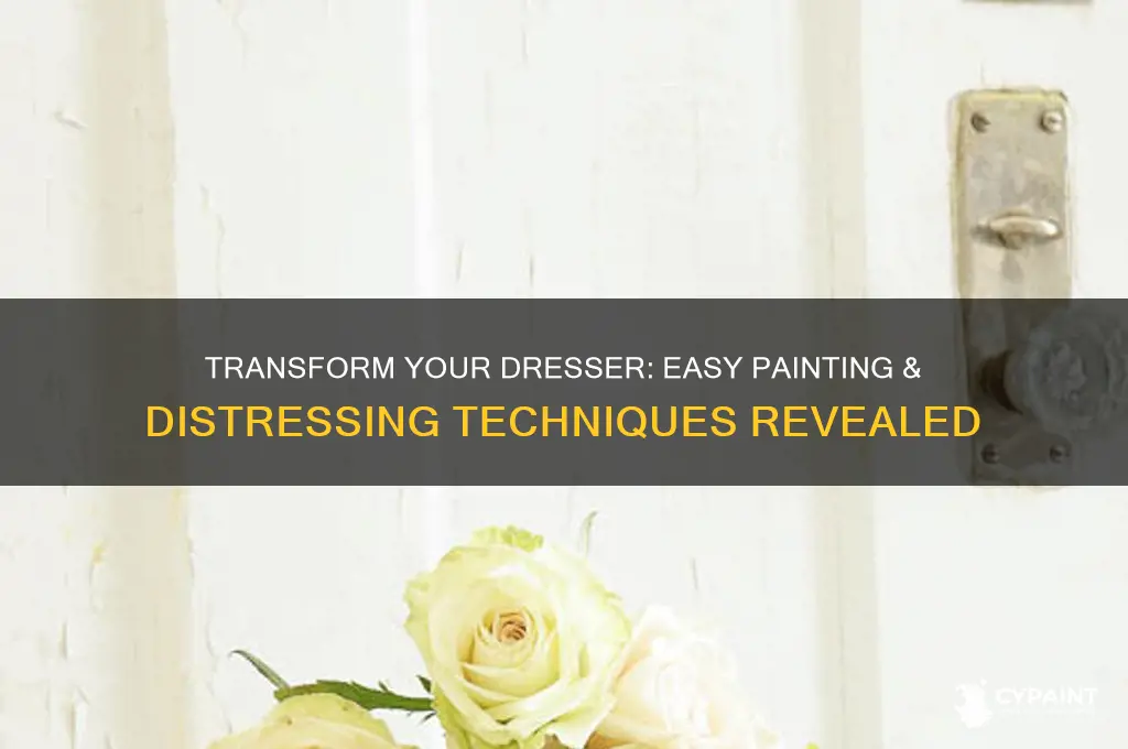 how to paint and distress a dresser
