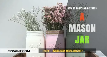 DIY Mason Jar Makeover: Painting & Distressing for Rustic Charm