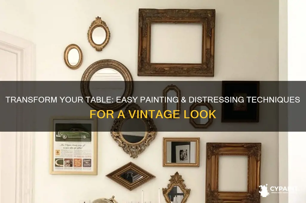 how to paint and distress a table