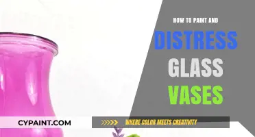 Transform Glass Vases: Easy Painting & Distressing Techniques for a Vintage Look