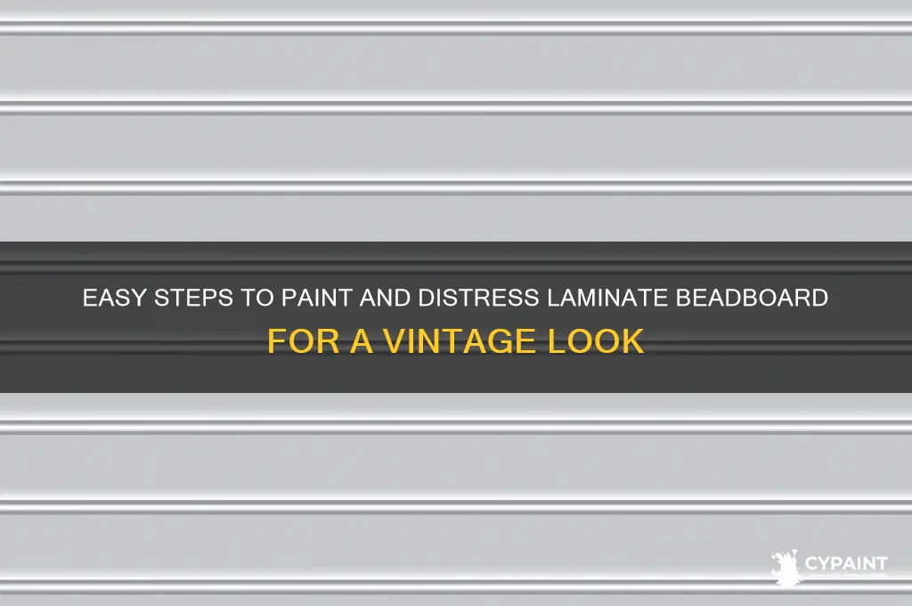 how to paint and distress laminate beadboard