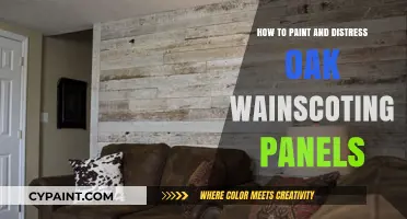 Painting and Distressing Oak Wainscoting: A Step-by-Step Guide