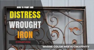 Mastering the Art of Painting and Distressing Wrought Iron Furniture