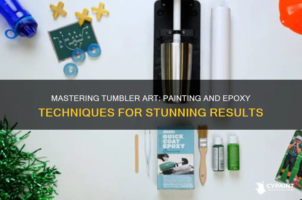 how to paint and epoxy a tumbler