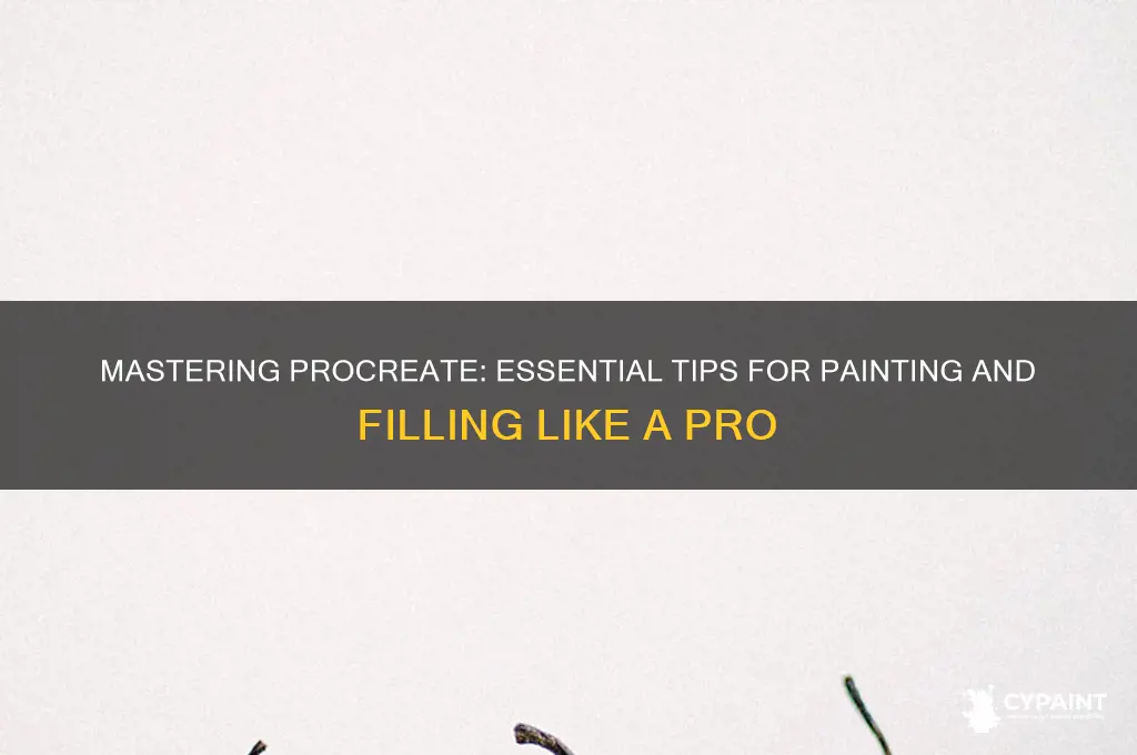 how to paint and fill in procreate