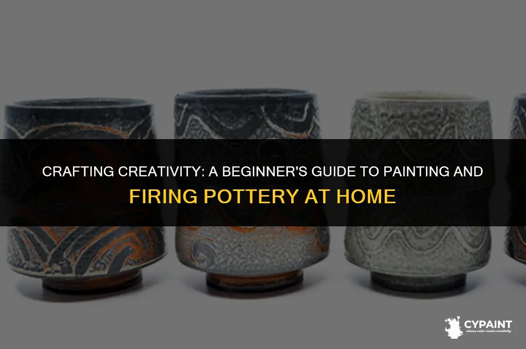 how to paint and fire your own pottery at home