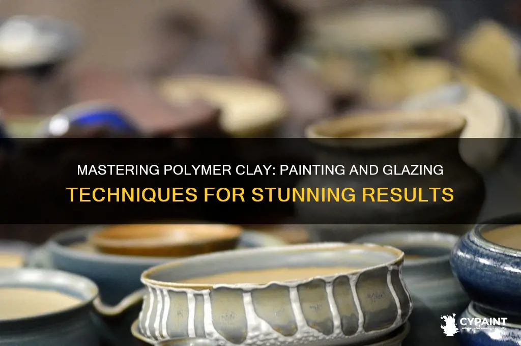 how to paint and glaze polymer clay