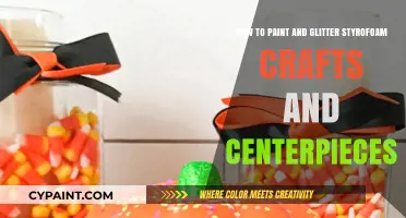 Glittering Styrofoam Crafts: Painting & Glittering Techniques