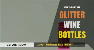Transform Wine Bottles: Easy Painting & Glitter Craft Guide