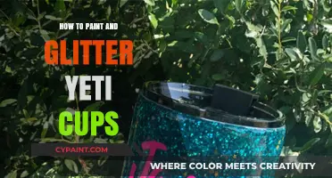 DIY Sparkling Yeti Cups: Painting and Glittering Tutorial for Beginners