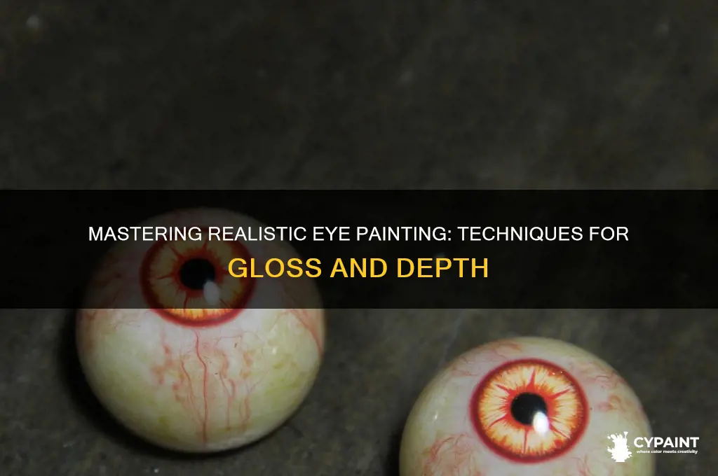 how to paint and gloss realistic eyes