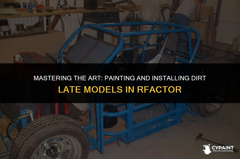 how to paint and install dirt late model in rfactor